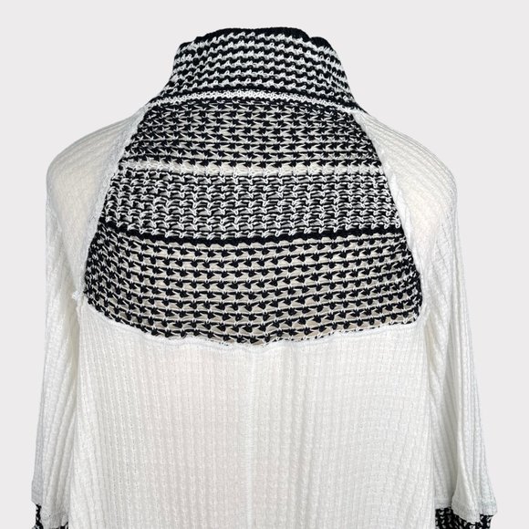 Free People Women's Snow Day Tunic Top Balloon Sleeve Knit Thermal Shirt Size S - Picture 7 of 16